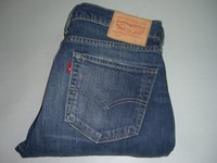 Mens LEVI'S STRAUSS 510 Blue Super Skinny Stretch Denim Jeans W32 L32 - 32x32