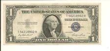 1935E $1 Silver Certificate T 5621 8902 H