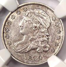 1834 Capped Bust Dime 10C Jr-5 - Ngc Au Details - Rare Early Date Certified Coin