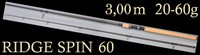 Spro RIDGE 60 Hecht Zander 3,00m 20-60g Zanderrute Hechtrute Spin 2 teilig