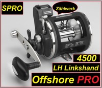 Spro Offshore Pro 4300 4500 LH Linkshand Multirolle Zählwerk Schnurzähler NEW 