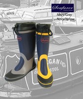 Segeln Deckschuhe Gummistiefel Gummistiefel Grau/Yel