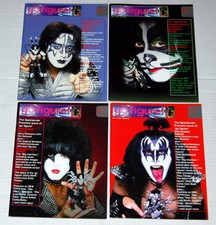 Kiss Go Figure 4pc Toy Magazine Set 1997 McFarlane Gene Simmons Ace Peter Paul