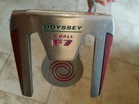 SUPERB ODYSSEY 2 BALL F7 PUTTER, 35" LONG, RIGHT HANDED, PLUS HEAD COVER
