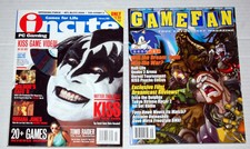 Kiss Psycho Circus Game 2pc Magazine Lot 2000 Incite w/ Disc + Gamefan Gene Ace