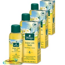 3x Kneipp Herbal Bath Oil Enjoy Life May Chang & Lemon 100ml