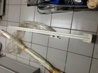 Davit Davits Davids  cremeweiss lackiert  1,40 m lang  incl. Seile  