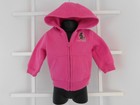 Carhartt Girls Pink Hooded Jacket EUC Sz 9 Months Adorable 