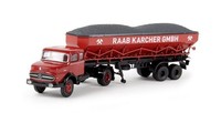 BREKINA 81106 - 1/87 MB LS 1620 KOHLENKULI SATTELZUG - RAAB KARCHER - NEU
