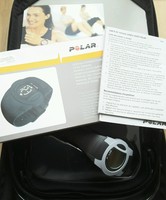 POLAR F1/F2 Herzfrequenz Messgerät neuwertig Pulsuhr Tasche Brustgurt