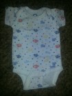 Infant Boy's Size 0-3 Month Gerber Creeper With Vehicles G.U.C.