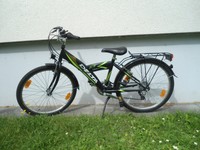 Kinderfahrrad Delta, 20 Zoll, 6 Gang, Shimano StVZO, schwarz/grün, unisex