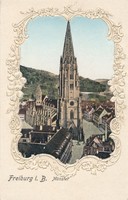Präge Passepartout Ak Freiburg im Breisgau Baden Württemberg, Blic... - 1428200