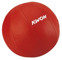KWON® 5 kg ECHTES LEDER Rot Medizinball Vollball Gewichtsball Crossfitball fünf