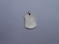 Anhänger- Fotogravur, Edelstahl poliert