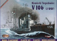 MIRAGE HOBBY 40028 1:400 Deutsches Torpedoboot V 106 (WW I)