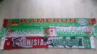 3 Fan-Schals, Internationale Nationalmanschaften: Kamerun, Algerien, Tunesien