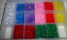 200 - 11mm Tri Beads Translucent Colors - Red