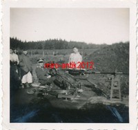 2 x Foto, Flak Ers. Abtl. 33, Weimar, Auf dem Schiessstand