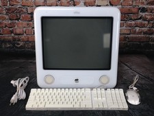 Apple eMac 800 MHz PowerPC G4 40GB HD 640MB RAM OSX 10.4.11 - Tested & Working