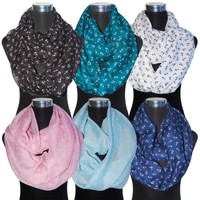 NEU! XL Sommer Loop Schlauchschal Damen Rundschal Muster ANKER Tuch Trend 2015