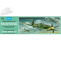 Guillows North American P-51 Mustang 905 Balsa Aircraft 17.25" Flying Model Kit