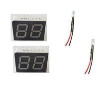 Lot of 2 Workman 4233Ba Blue Led Channel Read Out With Blue Led Meter Light