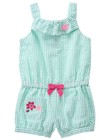NWT Gymboree Island Hopper Seersucker Striped Romper Baby Toddler Girl