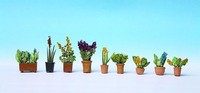 Noch Spur H0 14011 Zierpflanzen in Blumentöpfen, 9 Blumentöpfe Neu Ovp