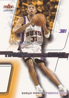 SHAWN MARION, Suns 02-03 Fleer Genuine NAMES OF THE GAME