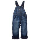 New OshKosh Boy Fleece Lined Dark Wash Denim Blue Jean Overalls NWT 2t 3t 4t 5t