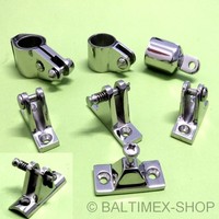 ROHRKAPPE SCHLITTEN ROHR ENDSTÜCK MITTELSTÜCK BIMINI SONNENSEGEL EDELSTAHL A4