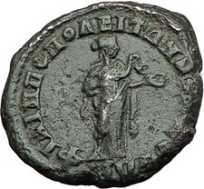 Elagabalus 218AD Philippopolis Thrace HYGEIA SERPENT Ancient Roman Coin i59408