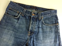 Nudie Jeans Regular Straight Leg Denim Jeans Blue 32" Waist 31" Leg