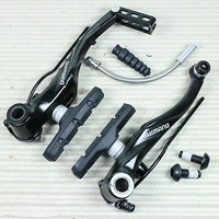 SHIMANO ALIVIO BR-T4000 V-BRAKE Vorderrad Bremse mit S65T Bremsbelag - schwarz