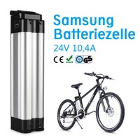 Elektrofahrrad abtrennbar Akku 24V 10Ah Lithium Ladegerät Samsung Zell CE TÜV