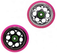 Mädchen Rosa Stunt Scooter 100mm Aluminium-kern Ersatz Vorne Hinten Reifen Rad