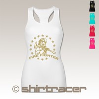BL8770 Damen Frauen Tank Top Racerback - Feuerwehr - Fire Fighter
