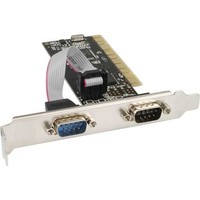 InLine® PCI SCHNITTSTELLENKARTE 2* 9-POL SERIELL COM RS232 RS-232 FIFO KARTE NEU