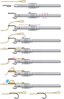 Carp Zoom Hair Rigga Werkzeug zum Binden von Karpfenvorfächern Boilie Carp