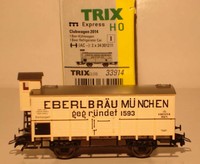 Trix HO:  33914 Trix-Express Club-Wagen H0 2014 *Eberl Bräu München* 