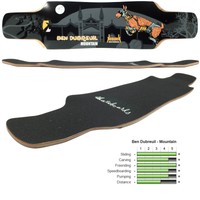 KebbeK Ben Dubreuil Mountain Borg Series 38" x 9.25" Twin Kick Longboard Deck