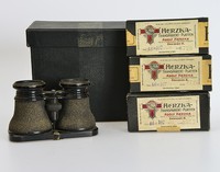 NETTEL-CAMERAWERK SONTHEIM Stereo-Dioskop + ca. 60 s/w-Platten 45x107 (4725)