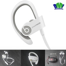 New Beats by Dre PowerBeats 2 Wireless Headphones Bluetooth In-Ear White - hs