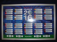Magnettabelle "Road to France" 2014-2016 Tabelle 14-16 Magnet-Tafel EM Euro