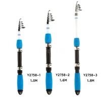 Ultraleichte Teleskop Kohlefaser Angelrute Spinruten Hochsee Fischen Ruten R7C0