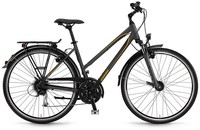 Winora 28" Jamaica DLX 27 Gang Alivio 2016 Trekkingrad Damen grau schwarz matt