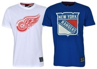 Majestic NHL Eishockey Logo T-Shirt New York Rangers Detroit Redwings S M L XL