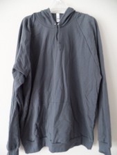 American Apparel California Mens XXL 2X Combed Cotton Gray Hoodie Sweatshirt New