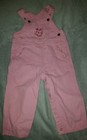 Carhartt Pink Jean Overalls Adjustable Straps 24 months w/ Pockets Used